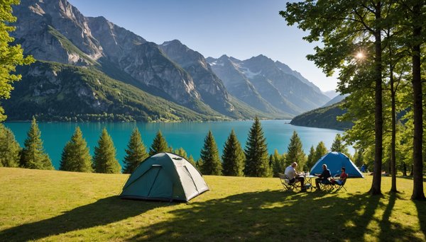 Découvrez le camping 4 étoiles aux rives du lac dans les hautes alpes