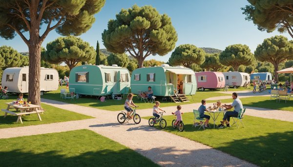 Camping pour familles à fréjus : équipements et services proposés par holiday green